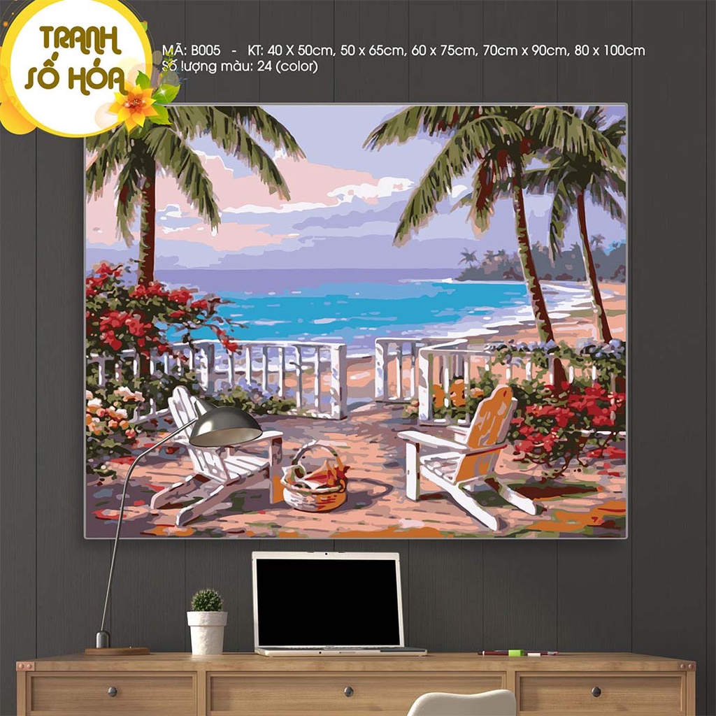 Tranh Số Hóa Biển BEE HAPPY Nhiều Mẫu Hot Trend 2021