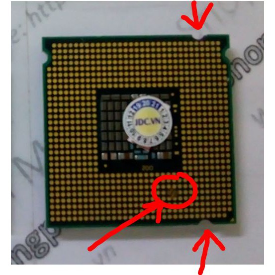 [Mod CPU] L5410 L5420 E5420 E5430 E5440 E5450 đã Mod chân và Cắt rãnh để chạy trên MAIN 945/G31/G41 Socket 775