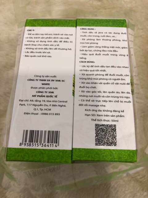 Tính Dầu xả Chanh Java đuổi muỗi Dạng vòi xịt