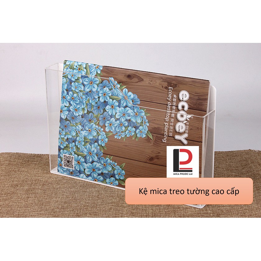 Kệ mica đựng tờ rơi treo tường a4