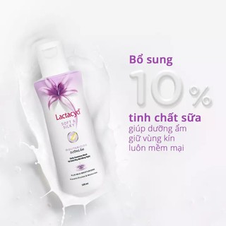 Dung dịch vệ sinh phụ nữ Lactacyd Soft & Silky [DDVSPN]