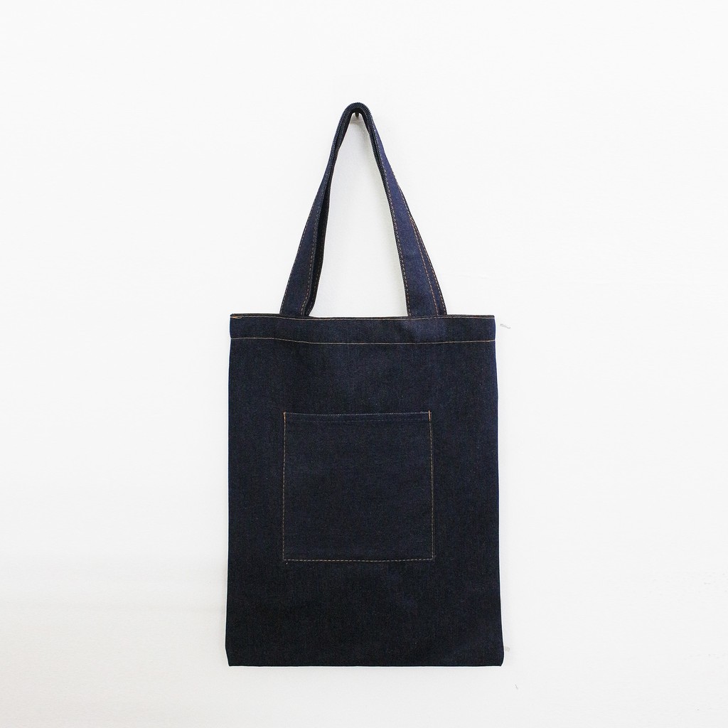 Túi Tote Jean Aaa Jeans Vải Raw Denim Đa Năng