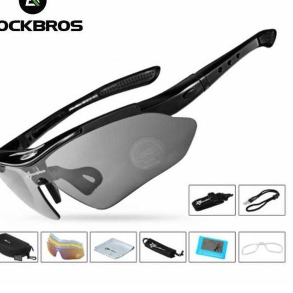 Kính Mát Phân Cực 5 Cận Thị Chuyên Dụng Cho Người Đi Xe Đạp Rockbros