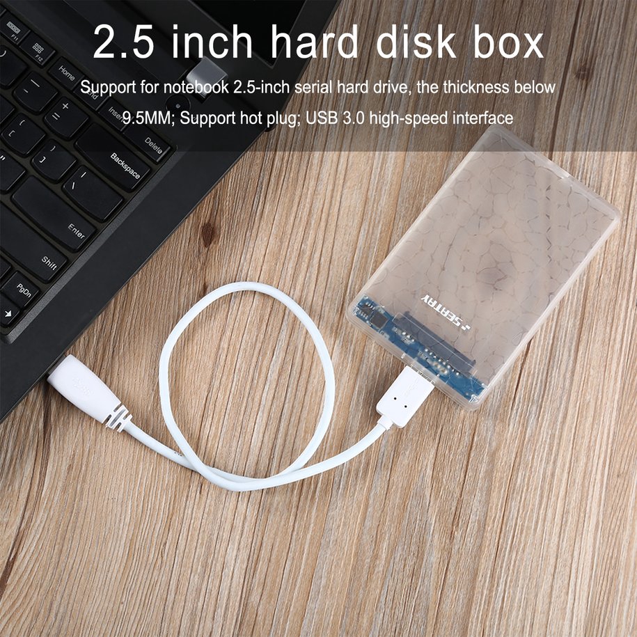 Khay ổ cứng HDD Seatay HD101 2.5inch USB3.0 kèm phụ kiện chuyên dụng | BigBuy360 - bigbuy360.vn