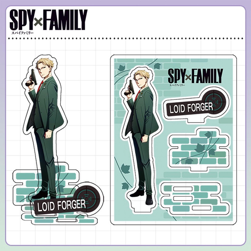 Mô Hình Đồ Chơi Anime Spy X Family Bằng Acrylic Dùng Trang Trí Bàn Làm Việc