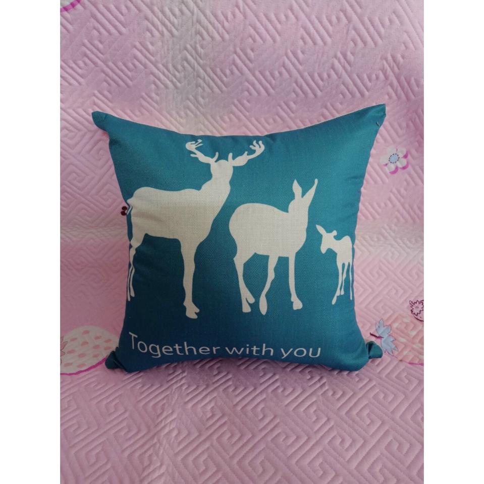 Gối Tựa Lưng, Gối Tựa Sofa, Gối Vuông Tựa Hoa Văn Phong Cách Hiện Đại 45x45cm( Cả Vỏ Và Ruột)