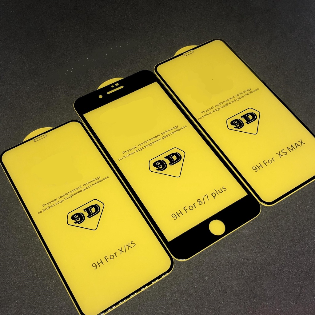 Kính cường lực 9D full màn hình Iphon 6,6s,7,8,x,6p,6sp,7p,8p,X,Xr,Xsmax,11,12,13 PKTC