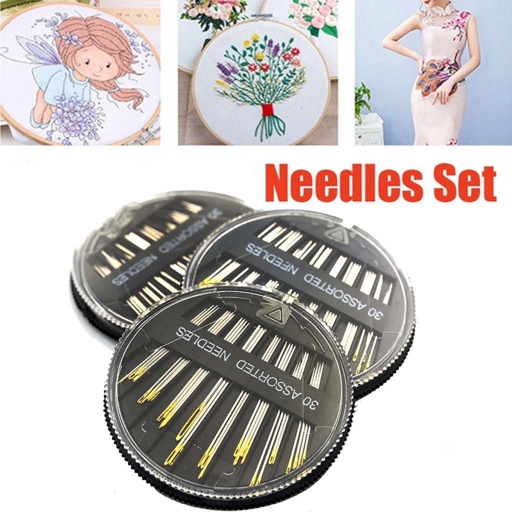 Bộ 30 kim may nhiều kích thước tiện lợi