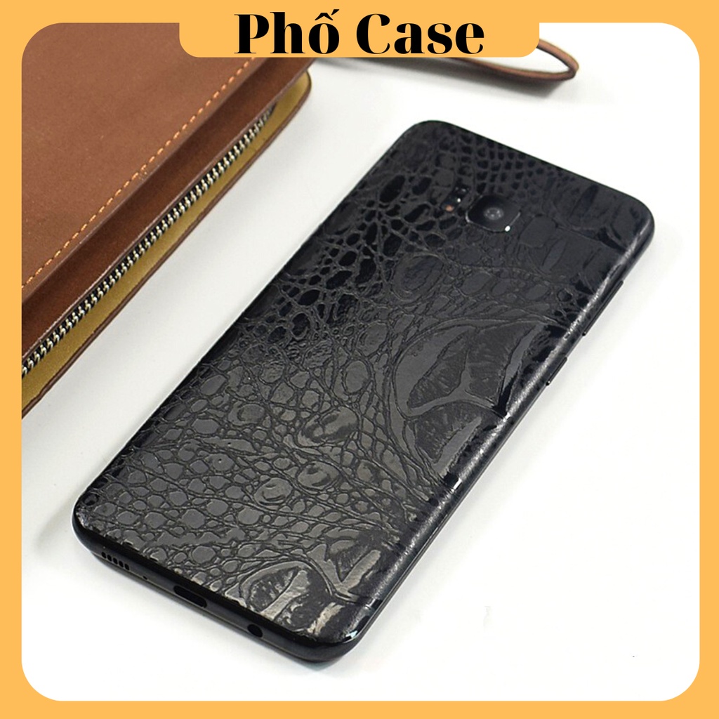 Dán mặt lưng skin vân giả da cá sấu Samsung NOTE 10 PLUS NOTE 10 S20ultra Note20 S10 PLUS S10 5G NOTE 8 NOTE 9 S8 S9 S10