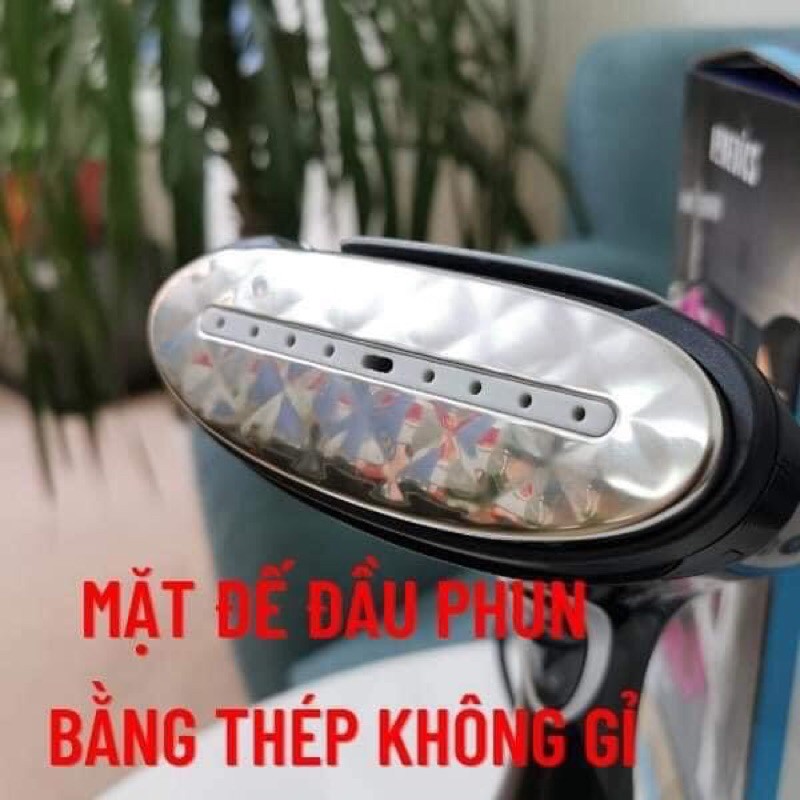 Bàn là hơi nước cầm tay, công nghệ Turbo, phun sương mạnh gấp 2 lần, chinh hang Homedics