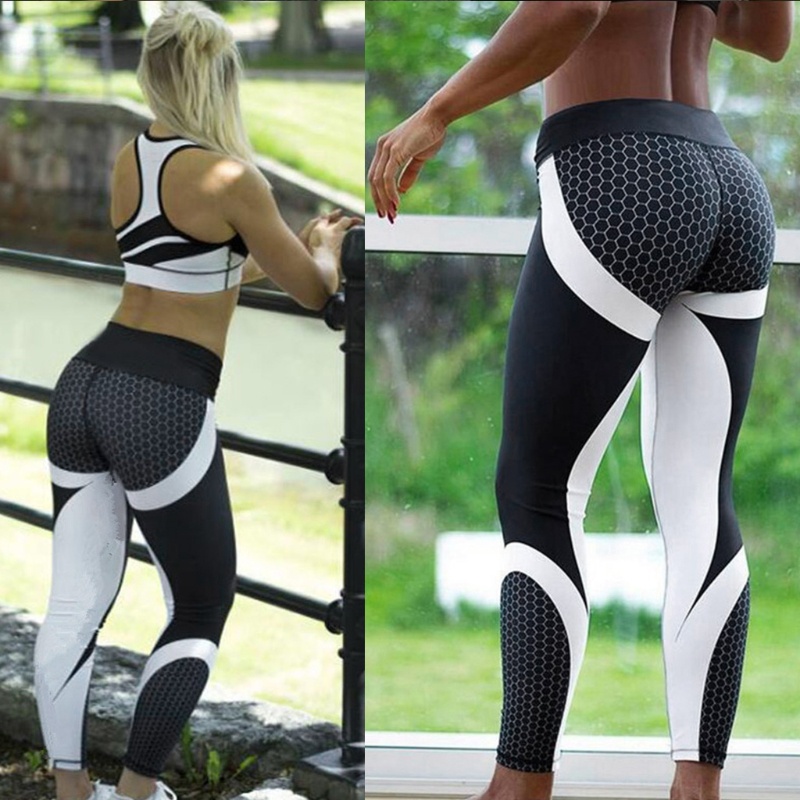Quần Legging Co Giãn Tốt In Họa Tiết Kỹ Thuật Số Độc Đáo Thời Trang Cho Nữ