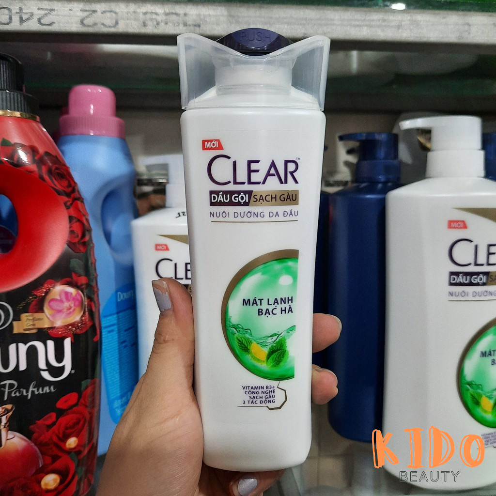 Dầu Gội Sạch Gàu CLEAR Nuôi Dưỡng Da Đầu Mát Lạnh Bạc Hà 170g | 340g | 630g | 900g | 1.4Kg