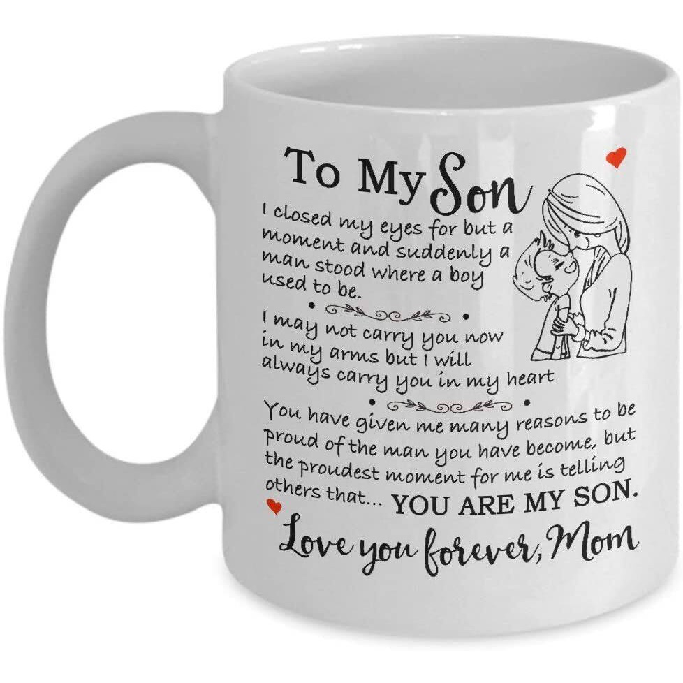 Cốc Uống Cà Phê / Trà 11oz In Chữ My Son - to My Son, Món Quà Tốt Nghiệp Dùng Làm Quà Tốt Nghiệp Cho Con Trai OH0P