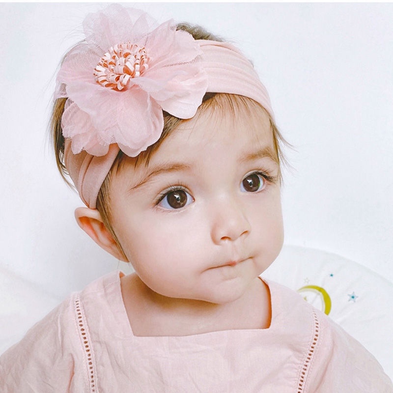 Băng Đô Bé Gái - Băng Đô Tuban Hoa Mẫu Đơn Xinh Xắn