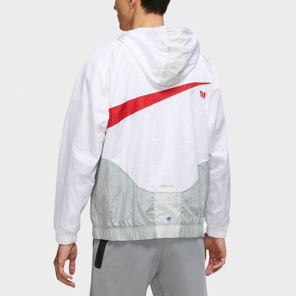 ÁO KHOÁC NIKE SWOOSH WOVEN HOODED LINED JACKET - WHITE
