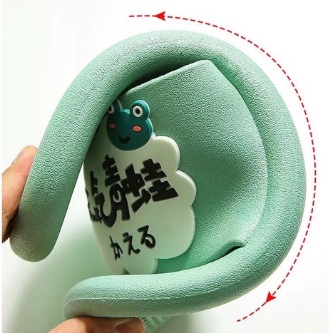 Dép Quai Ngang Laceva Siêu Nhẹ Họa Tiết Ếch DP08