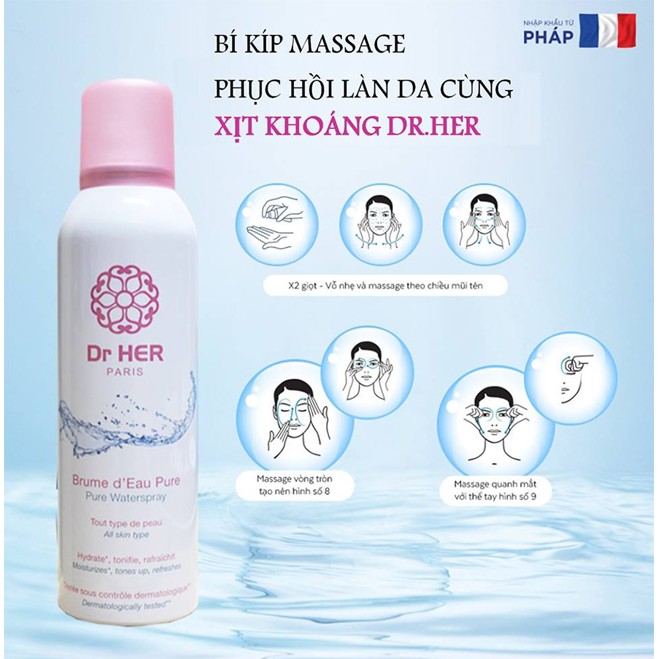 Xịt Khoáng Dr.Her Paris Pure Water Spray