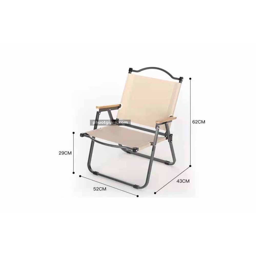 Ghế cắm trại câu cá vintage xếp gọn bung ra xếp lại cực nhanh