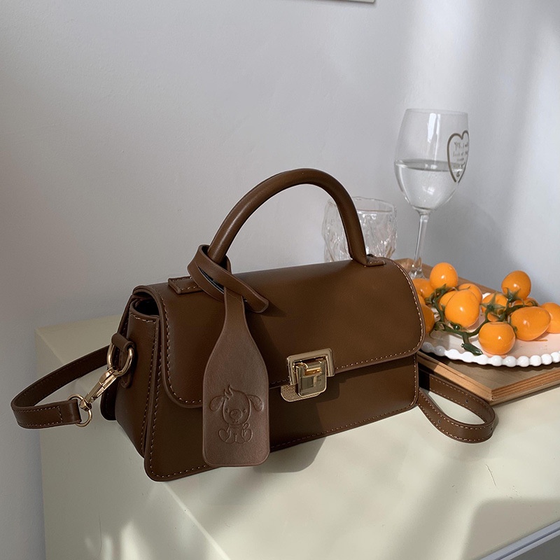 Túi đeo vai IELGY màu trơn phong cách cổ điển thời trang cho nữ