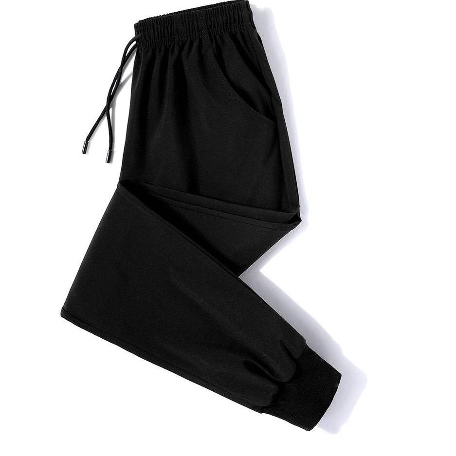Thú vị... Quần Jogger Thể Thao Có Dây Kéo Màu Trắng Đen