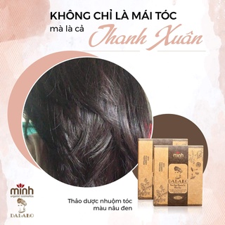 [HÀNG VIỆT NAM - CANH TÁC TỰ NHIÊN] BỘT NHUỘM THẢO DƯỢC (MÀU NÂU ĐEN)