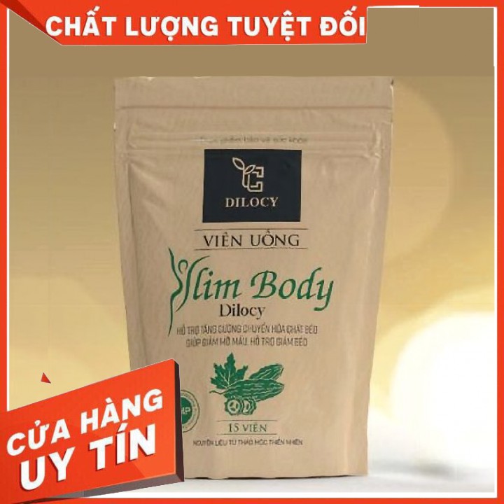 [SIÊU HỦY MỠ] Combo 3 Viên khử mỡ Dilocy Slim Body giúp hủy mỡ, đốt mỡ thừa, hỗ trợ giảm béo bụng, giảm cân nhanh