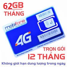 Sim 3G 4G Mobifone 62GB/ Tháng