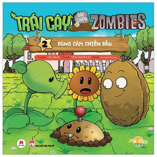 Sách - Trái Cây Đại Chiến Zombie  - Dũng Cảm Chiến Đấu