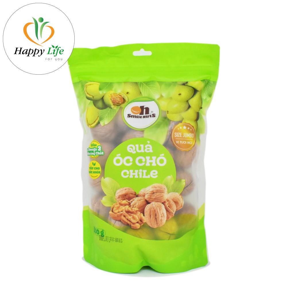 Qủa óc chó chile nguyên vỏ túi 500g - Happy Life for You