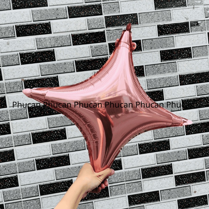 Bóng kiếng sao 4 cánh 18INCH trang trí cho tiệc sinh nhật happy birthday