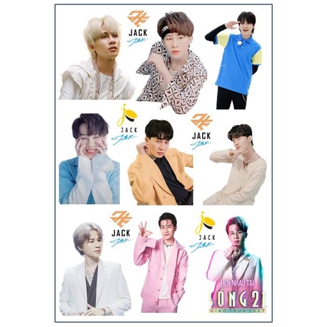 Hình dán sticker JACK J97 siêu đẹp có cán màng không phai màu