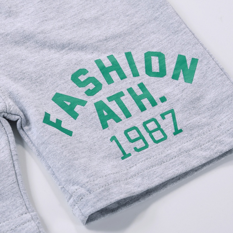 Quần Short Thể Thao Bằng Cotton Màu Trơn Thời Trang Mùa Hè Cho Bé Trai 1-9 Tuổi