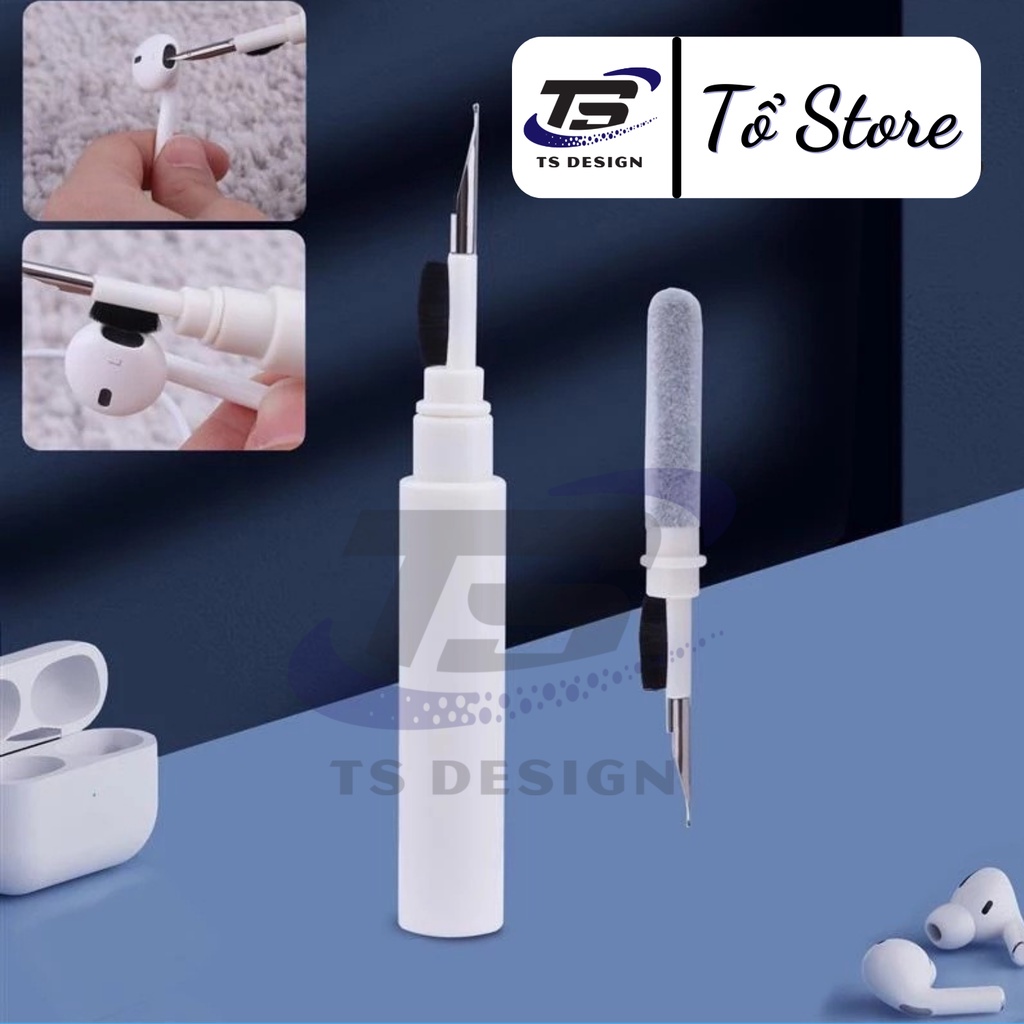 Bộ Vệ Sinh Tai Nghe - Bút làm sạch tai nghe đa năng 3 trong 1, nhỏ gọn, tiện lợi, dễ dàng vệ sinh