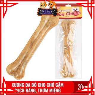 Xương cho chó - Xương da bò cho chó gặm 20cm x 1 chiếc / gói