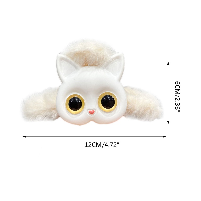 Kẹp Tóc Lông Nhung Dễ Thương Thời Trang Thu Đông Dành Cho Nữ