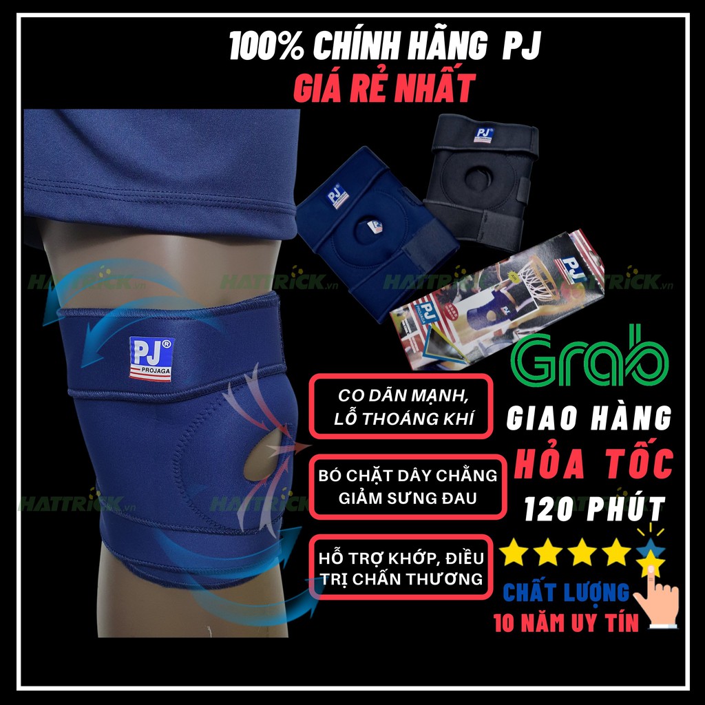 Băng bảo vệ đầu gối PJ chính hãng loại dán, bó bảo vệ đầu gối thể thao (hộp 1cái) tập gym, đá banh, bóng chuyền, bóng rổ