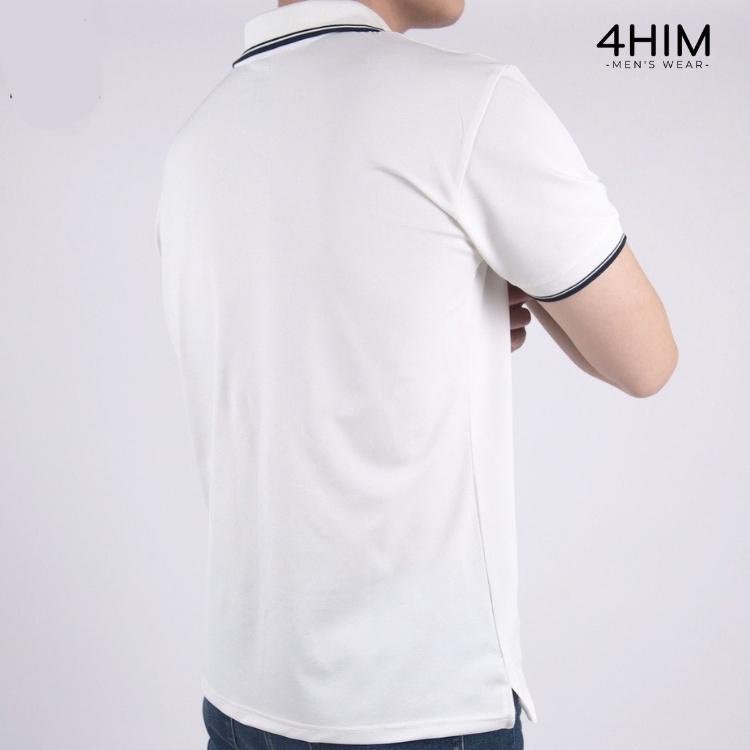 Áo thun nam cổ bẻ ngắn tay 4Him regular fit chuẩn hàng xuất, áo polo nam cao cấp chất cotton thoáng mát