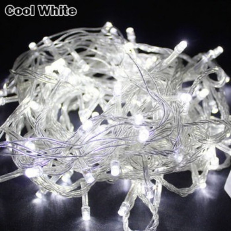 SÉT 10 DÂY ĐÈN LED TRANG TRÍ CHỚP - TRẮNG