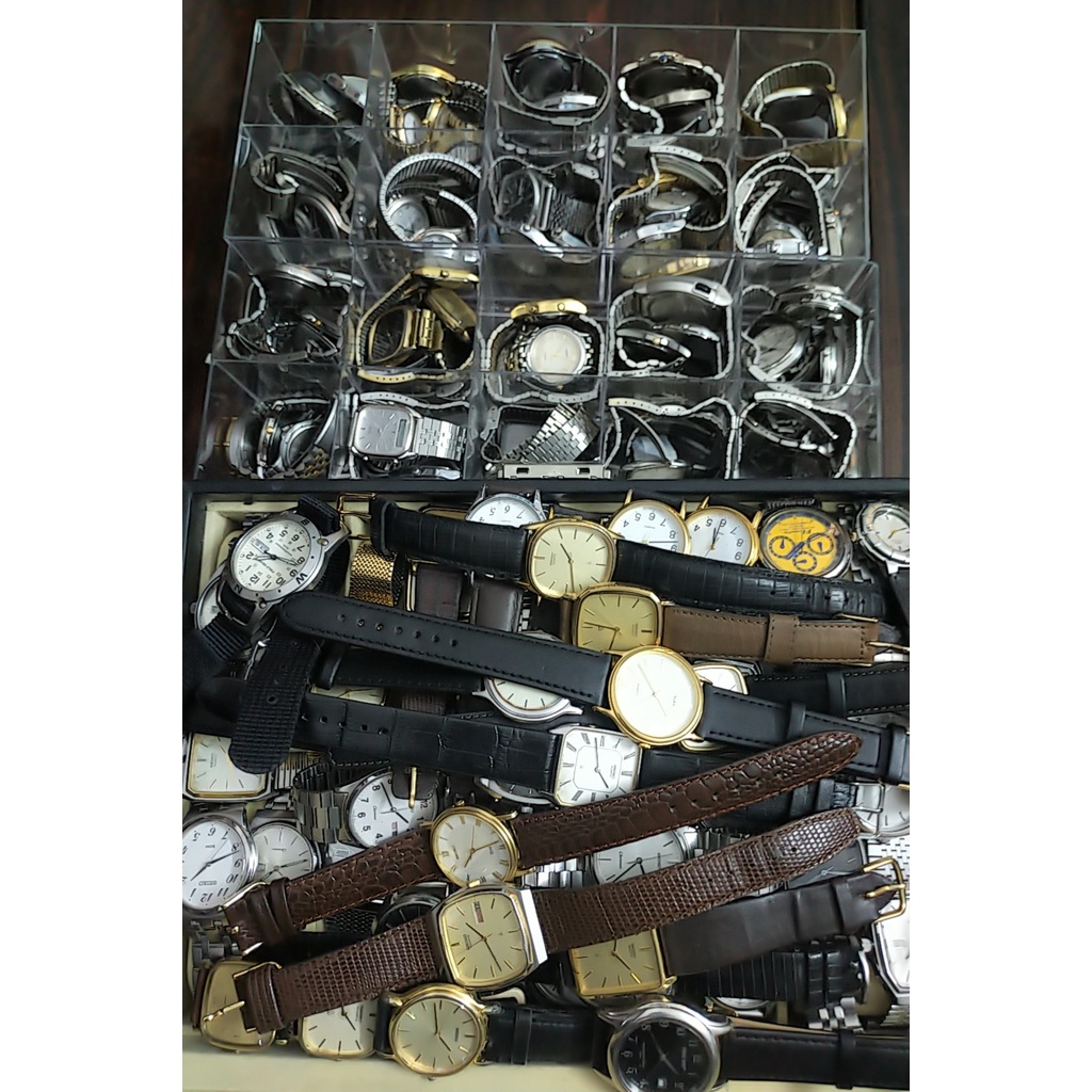 Đồng hồ si nam nữ Nhật Alba hàng 2hand chạy pin hoặc cơ mặt vuông/tròn link 3