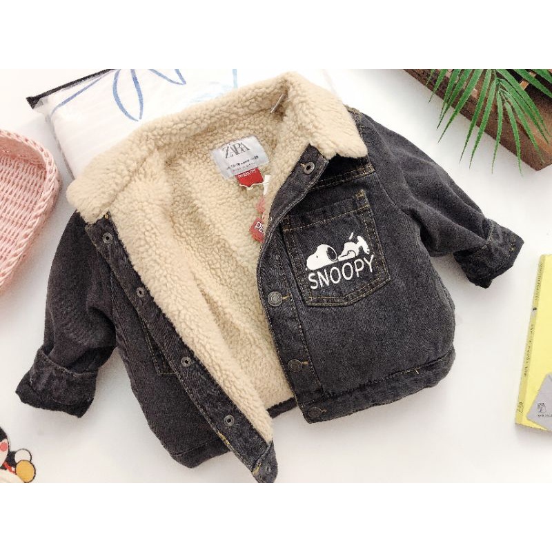 Áo khoác Zara dư xịn lót lông 1-5y