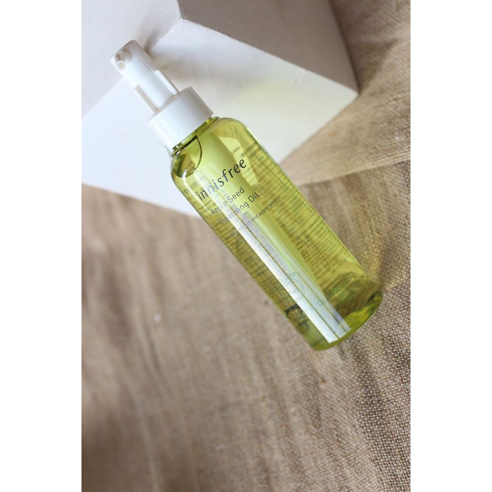 {thần thánh} Dầu tẩy trang Innisfree Apple Seed Cleansing Oil - Dầu tẩy trang Táo sạch nhanh