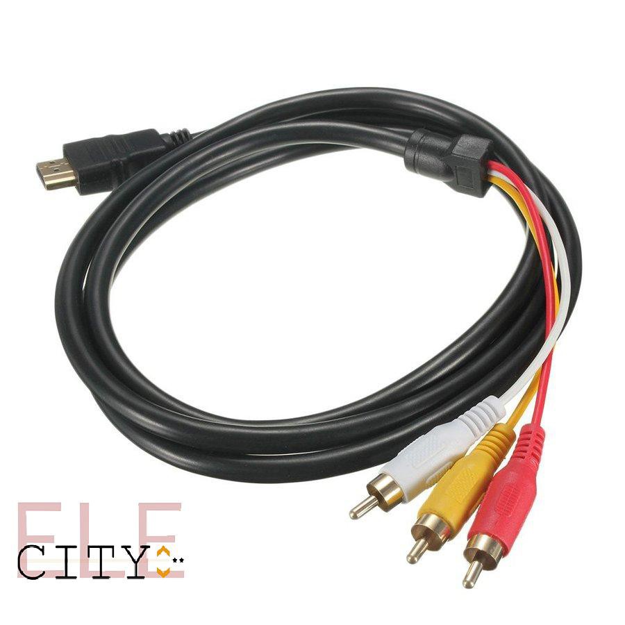 Dây Cáp Chuyển Đổi 1080p Hdtv Hdmi Sang 3 Rca Av Chuyên Dụng