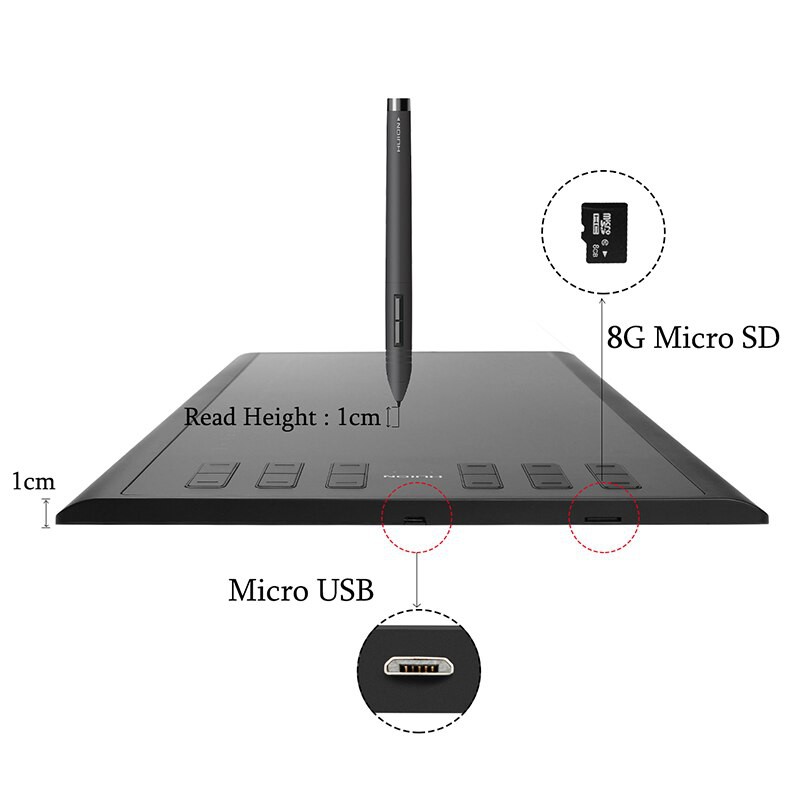 (Quà tặng 139k) Bảng vẽ cảm ứng Huion 1060 Plus, phiên bản nâng cấp từ dòng bảng vẽ 1060