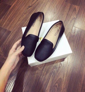 Giày slip on da lì mềm (ảnh thật, có video)