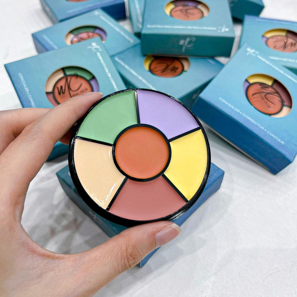 Che khuyết điểm triệt sắc MC Makeup Color Thái Lan 6 ô Dupe Kryolan che mọi khuyết điểm HALOMI