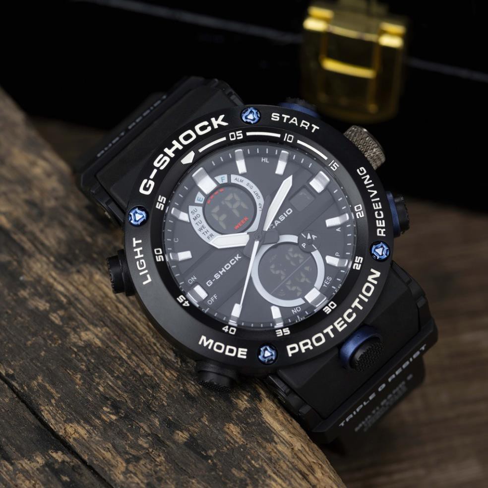Đồng hồ nam GS máy pin dây cao su mặt chống xước cao cấp có bảo hành DH154 shop901