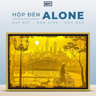 Hộp đèn Alone trang trí/decor phòng ngủ - Rio Tiệm Đèn Decor