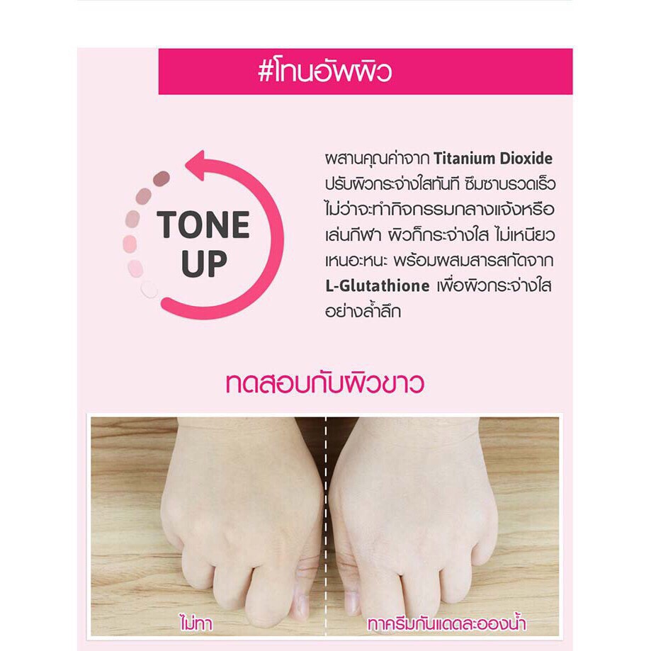 Kem chống nắng dưỡng trắng da Cathy Doll L-Glutathione Magic Cream SPF50 PA+++