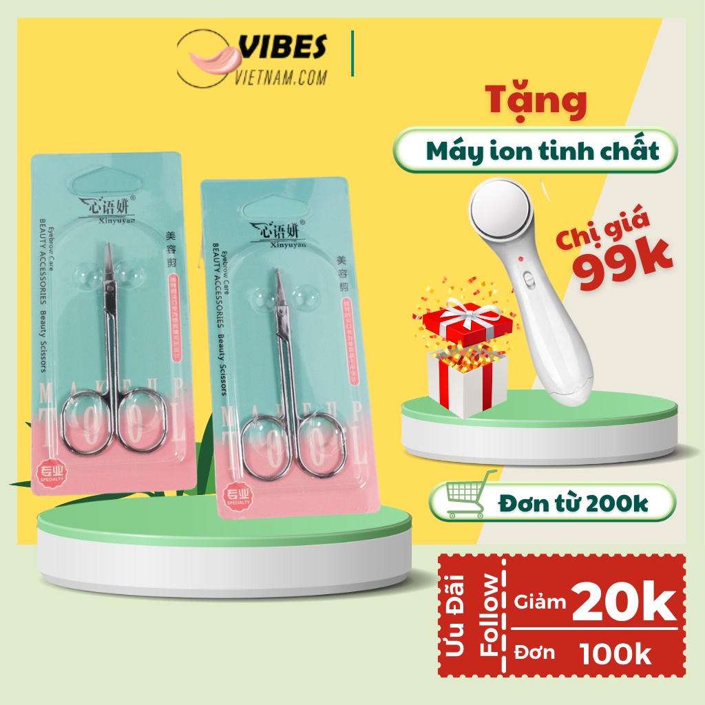 Kéo Cắt Tỉa Lông Mày Mi Gỉa Nhỏ Gọn Tiện Lợi - vibesivietnam