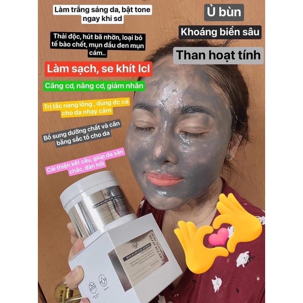 Mặt Nạ Bùn Khoáng Jee ara Charcoal Mud 220ml